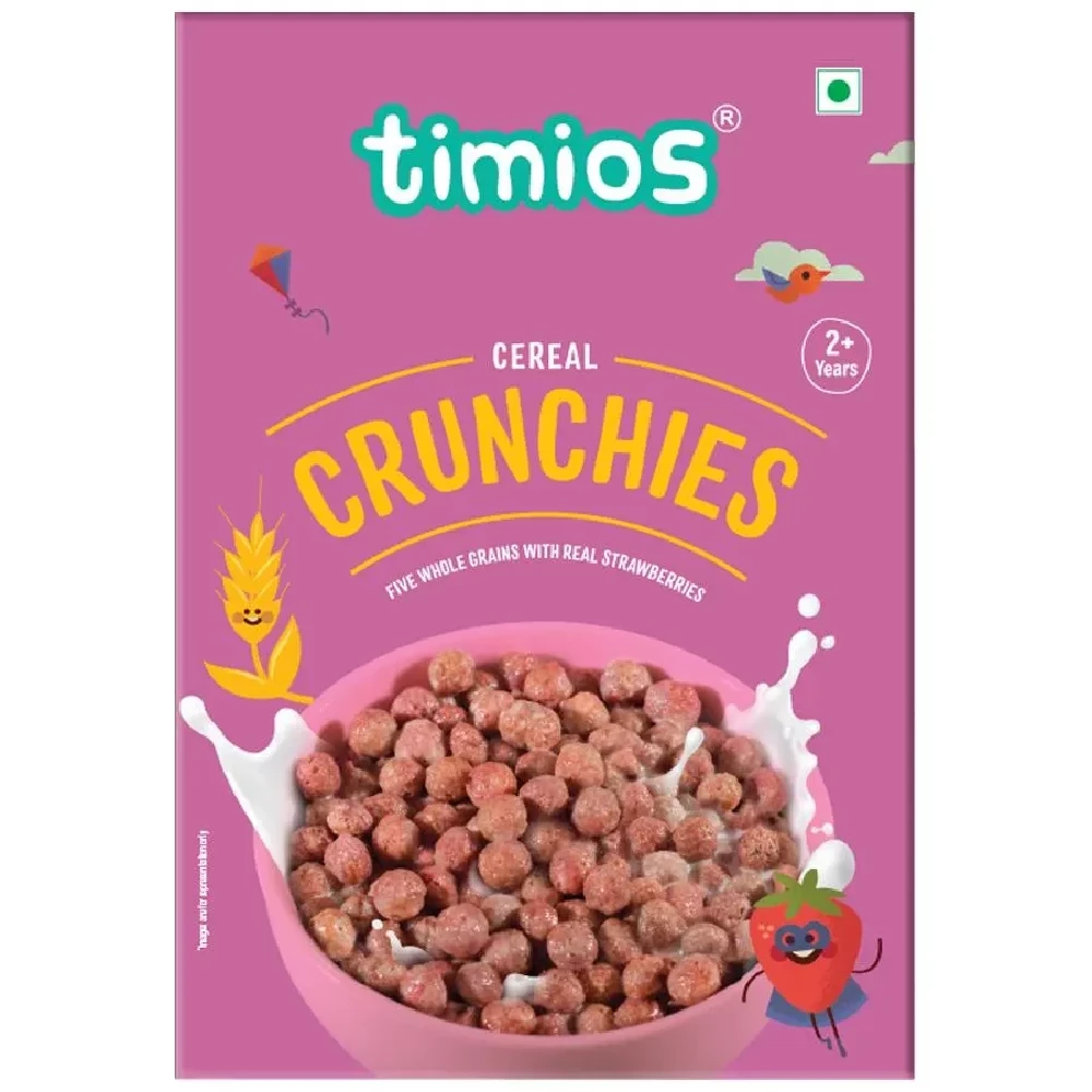 Timios Breakfast Cereals - Crunchies, 100percent Natural & Healthy, 300 g-1.webp